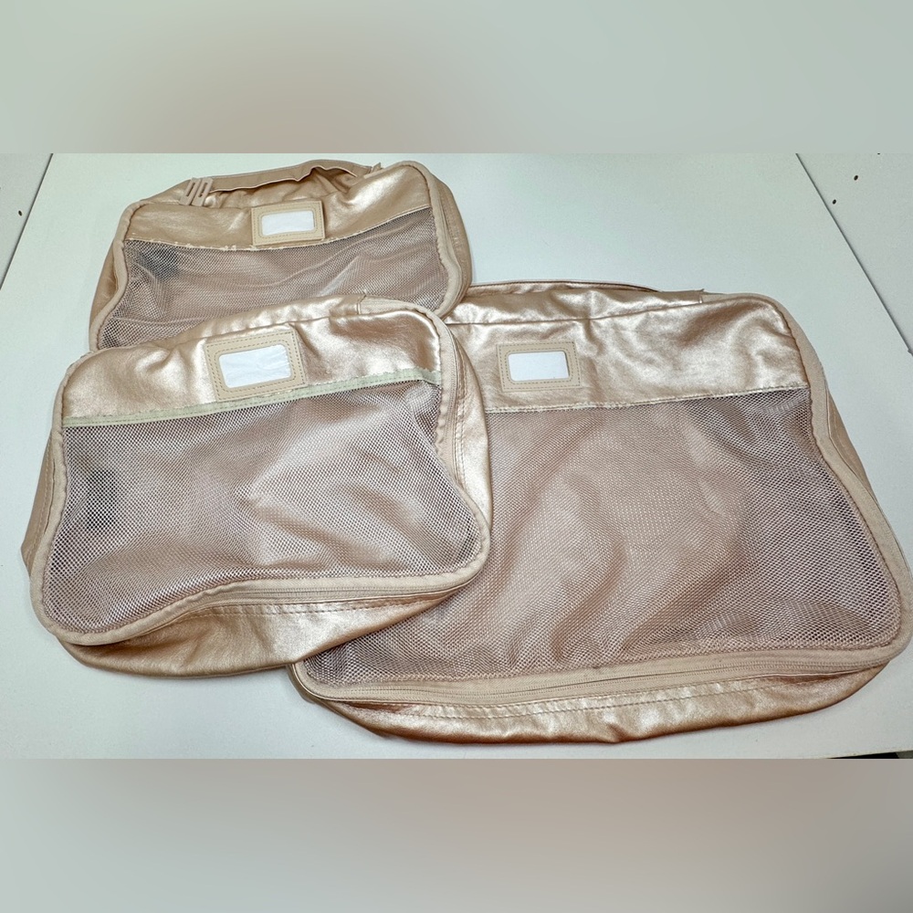 Calpak Rose Gold Packing Cubes—3 Piece Set